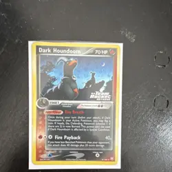 Pokemon Dark Houndoom 37/109 Reverse Holo Team Rocket Returns 2004 70 HP - Image 1