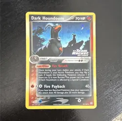 Pokemon Dark Houndoom 37/109 Reverse Holo Team Rocket Returns 2004 70 HP - Image 2