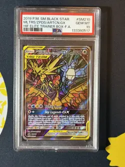 Moltres & Zapdos & Articuno - Hidden Fates ETB Promo - SM210 - PSA 10 - Pokemon - Image 3