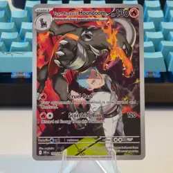 Team Rocket’s Houndoom 191/182 Illustration Rare Pokemon Destined Rivals - Image 1