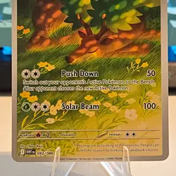 2025 Pokemon TCG Sawsbuck 92/86 Full Art Holo White Flare Rare - Image 3