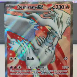 Reshiram EX 158/86 Pokemon TCG Ultra Rare White Flare Holo NM - Image 2