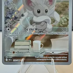 Cinccino Pokemon TCG 153/086 Holo Illustration Rare SV Black Bolt NM - Image 3