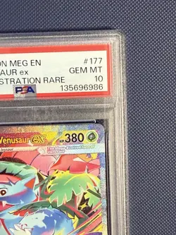2025 POKEMON MEG EN-MEGA EVOLUTION 177 MEGA VENUSAUR EX SIR PSA 10 - Image 3