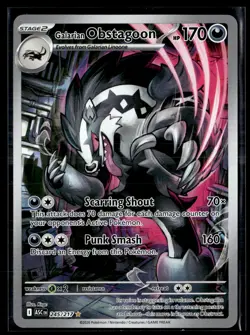 Galarian Obstagoon 245/217 Illustration Rare Ascended Heroes Pokemon NM b1 - Image 1