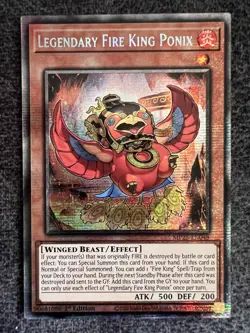 Yugioh Legendary Fire King Ponix MP25-EN048 Starlight Rare 1st Edition NM - Image 1