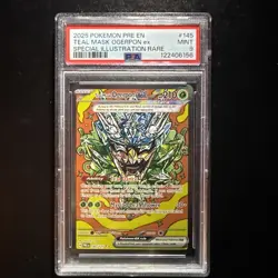 2025 POKEMON PRE SPECIAL ILLUSTRATION RARE #145 TEAL MASK OGERPON EX PSA 9 - Image 1