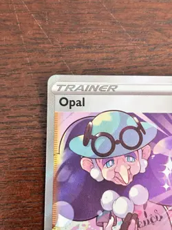 Pokemon Opal Trainer Supporter Full Art Ultra Rare Holo TG28/TG30 Lost Origin - Image 3