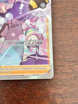 Pokemon Opal Trainer Supporter Full Art Ultra Rare Holo TG28/TG30 Lost Origin - Image 5