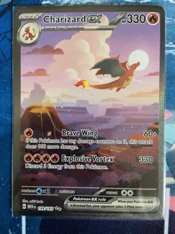 Pokemon Charizard ex 199/165 Special Illustration Rare Holo Scarlet & Violet 151 - Image 1
