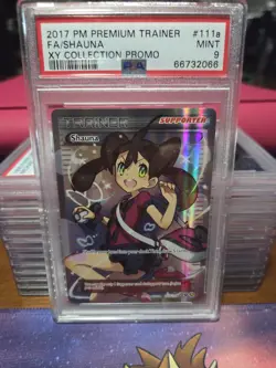 2017 Pokemon Premium Trainer XY Collection Promo #111a Full Art Shauna PSA 9 - Image 1