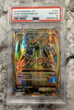 Pokemon M Charizard EX 101/108 Full Art XY Evolutions PSA 10 GEM MINT - Image 1
