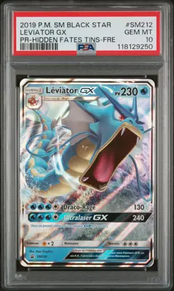 Carte Pokemon Leviator GX SM212 PSA 10 Soleil & Lune Promo FR POP 5 !!!! - Image 1