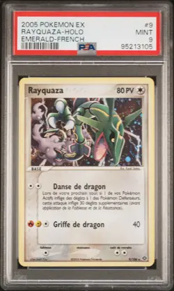 Carte Pokemon Rayquaza 9/106 PSA 9 Holo Bloc EX Emeraude FRA - Image 1