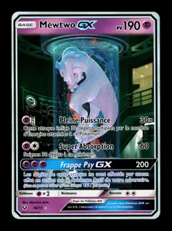 Carte Pokemon Mewtwo GX 78/73 Incubateur Legendes Brillantes EXCELLENT ETAT FR - Image 1