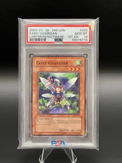 Fairy Guardian #039 2003 YU-GI-OH! LON Labyrinth Nightmare 1st Edition PSA 10 - Image 1