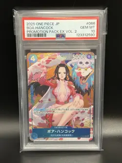 2025 One Piece Boa Hancock Promotion Pack EX Vol.2 #066 P-066 JP JPN PSA 10 - Image 1