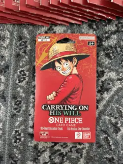 One Piece Tcg Op-13 Carrying On His Will Lot Of 17 Sleeved Booster Packs - Image 2