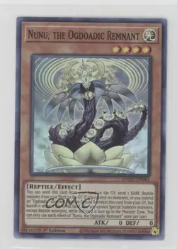 SR - Nunu The Ogdoadic Remnant 1st Ed. YuGiOh Ancient Guardians #ANGU-EN001 - Image 1