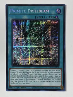 YuGiOh Primite Drillbeam MP25-EN115 2025 Mega-Pack 1st Edition - Image 1