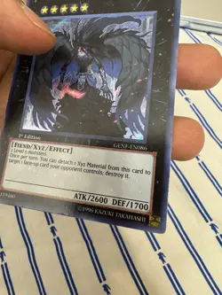 Yugioh Adreus, Keeper Of Armageddon GENF-EN086 Secret Rare 1st Ed HP See flaws - Image 5