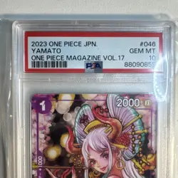 PSA 10 YAMATO P P-046 ONE PIECE MAGAZINE VOL. 17 ONE PIECE CARD JAPANESE E813 - Image 2