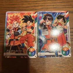 Dragon Ball Super Heroes Avatar Card Hal Minato Goku Bardock Pan Trading - Image 1