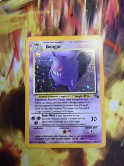 Pokemon TCG Gengar Fossil 5/62 Unlimited Holo Rare - Image 1