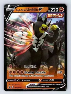 Single Strike Urshifu V SWSH106 Black Star Promos Ultra Rare NM Pokemon TCG - Image 1