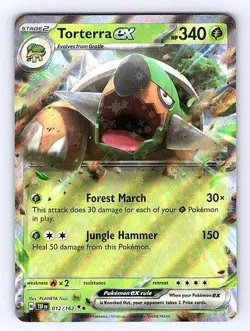 Torterra ex 012/162 Temporal Forces Ultra Rare NM Pokemon TCG - Image 1