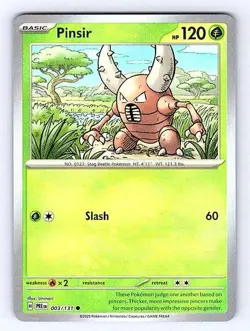 Pinsir Master Ball 003/131 Prismatic Evolutions Common NM Pokemon TCG - Image 1