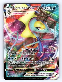 Inteleon VMAX 050/192 Rebel Clash Ultra Rare NM Pokemon TCG - Image 1