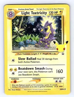 Light Toxtricity SWSH137 Sword & Shield Promos Promo NM Pokemon TCG - Image 1