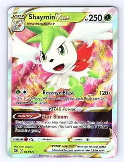 Shaymin VSTAR 014/172 Brilliant Stars Ultra Rare NM Pokemon TCG - Image 1