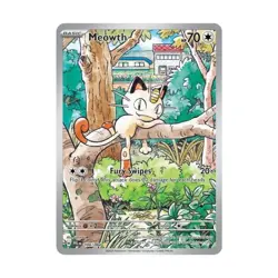 Pokemon ME02: Phantasmal Flames Meowth (IR) #106/094 (Holo) NM - Image 1