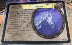 Harry Potter TCG Base Set Trading Cards Unicorn 20/116 - Holo Rare - Image 1