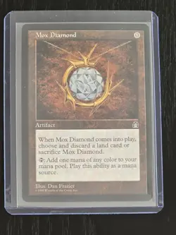 Reserved List Magic Card MTG - Mox Diamond Stronghold NM Authentic Rare Original - Image 1