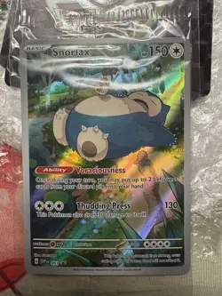 Pokemon TCG Snorlax #051 Holo Full Art Promo Card 151 Near Mint Sealed - Image 1