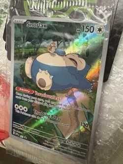 Pokemon TCG Snorlax #051 Holo Full Art Promo Card 151 Near Mint Sealed - Image 3