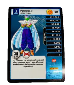 Dragon Ball Z DBZ Card TCG Panini High Hi Tech Personality S11 Piccolo Composed - Image 1