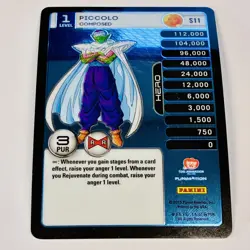 Dragon Ball Z DBZ Card TCG Panini High Hi Tech Personality S11 Piccolo Composed - Image 2