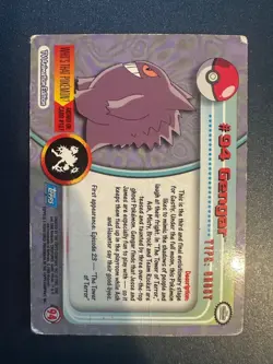 Pokemon Topps Gengar Holo Card #94 MP - Image 2