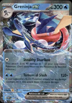 Greninja ex 054 Holo Promo Scarlet & Violet Promo Pokemon Near Mint - Image 1