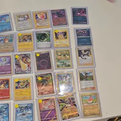 Pokemon TCG 40 Card Mixed Lot Gengar, Clefable, Pikachu, Jolteon, Mew EX V Foil - Image 2
