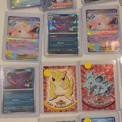 Pokemon TCG 40 Card Mixed Lot Gengar, Clefable, Pikachu, Jolteon, Mew EX V Foil - Image 4