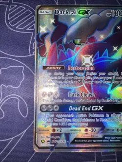 Pokemon Darkrai GX TCG Full Art LP SV70/SV94 Hidden Fates Shiny Vault NM/Mint - Image 4