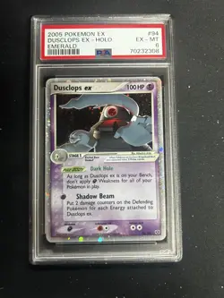 Pokemon Dusclops ex EX Emerald Holo Ultra Rare #94 PSA 6 - Image 1