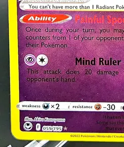 Radiant Alakazam Silver Tempest Ultra Rare Pokemon TCG 059/195 Sword & Shield - Image 5