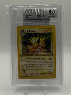 1999 Jungle 1st edition #4 Jolteon Holo BGS 8.5 Pokemon - Image 1