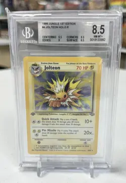 1999 Jungle 1st edition #4 Jolteon Holo BGS 8.5 Pokemon - Image 2